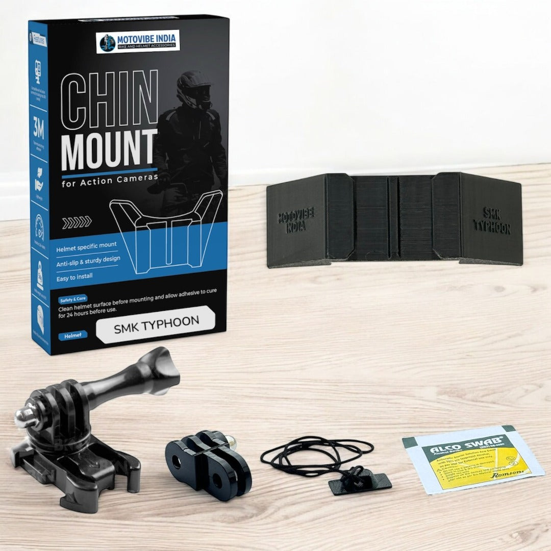 MotoVibe Helmet Chin Mount for Action Cameras – SMK TYPHOON