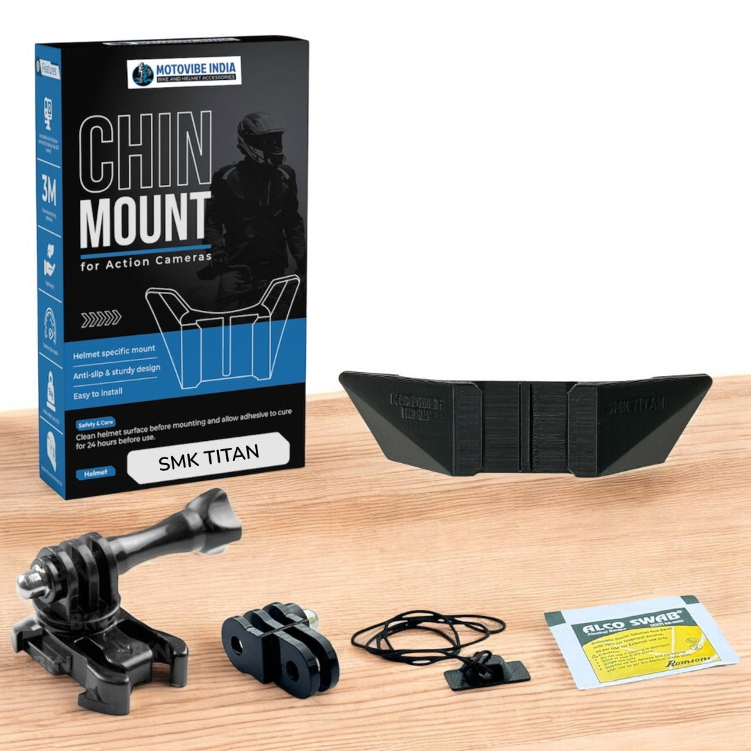 MotoVibe Helmet Chin Mount for Action Cameras – SMK TITAN