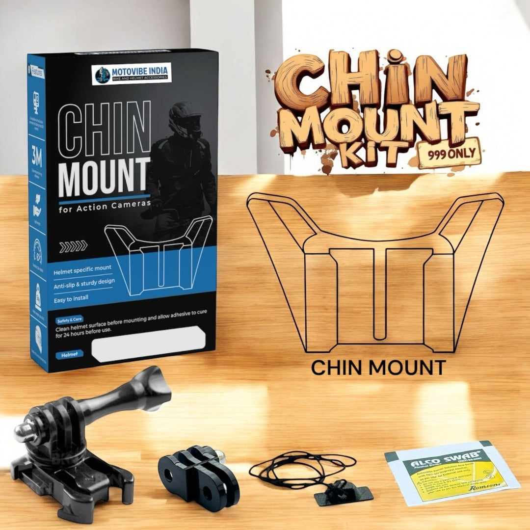 MotoVibe Helmet Chin Mount for Action Cameras – AXOR BRUTALE