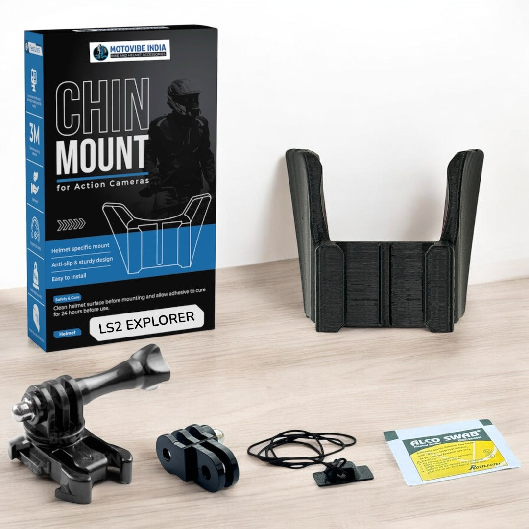 MotoVibe Helmet Chin Mount for Action Cameras – LS2 EXP