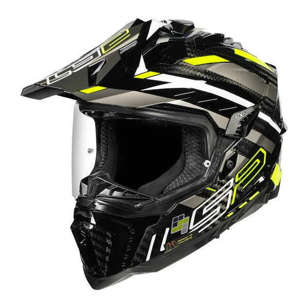 LS2 MX701 Explorer Carbon Helmet | Dual Sport ECE 22.06 Helmet