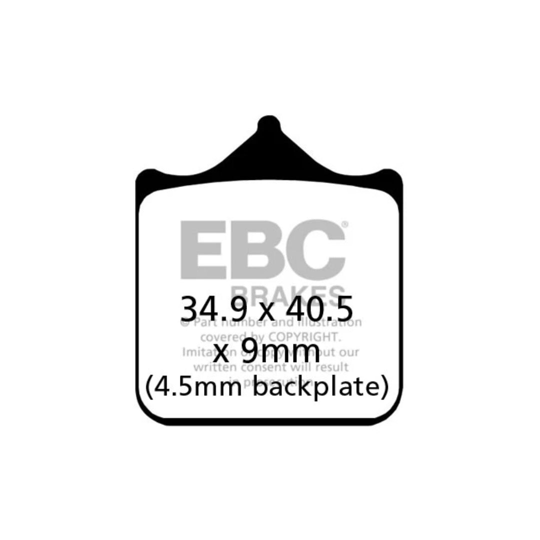 EBC Double-H Sintered Front Brake Pads for Triumph street twin 2019 - 2022 FA604/4HH