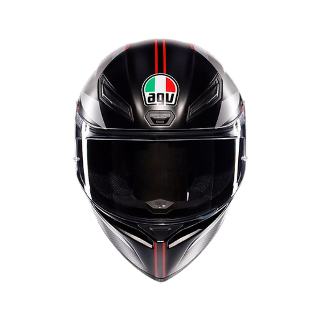 AGV K1 S LAP Matt Black Grey Red Helmet ISI ECE 22.06 Certified