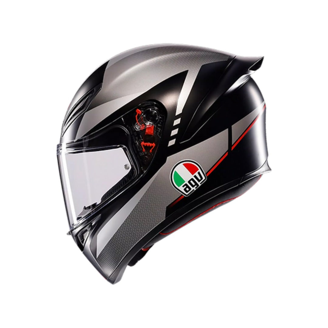 AGV K1 S LAP Matt Black Grey Red Helmet ISI ECE 22.06 Certified