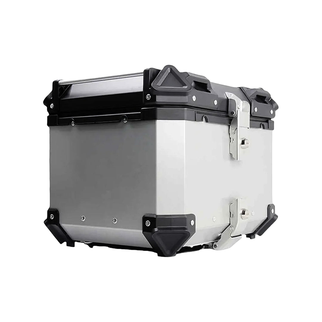 LGP Top Case 55L Premium Silver Plane With Free Back Rest Pad