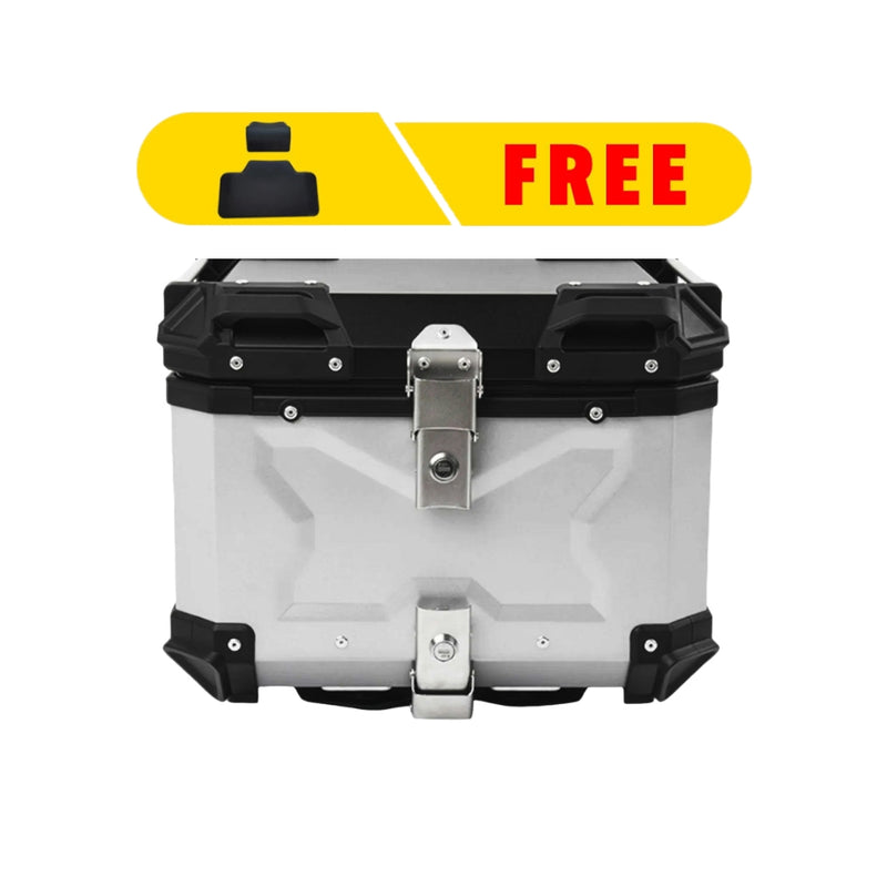 Motorcycle Top Box-LGP X Type-45L Silver Premium