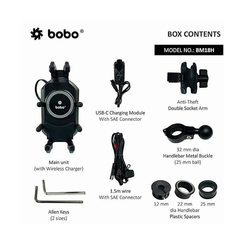 Mobile holder with charger-Bobo Bm18H