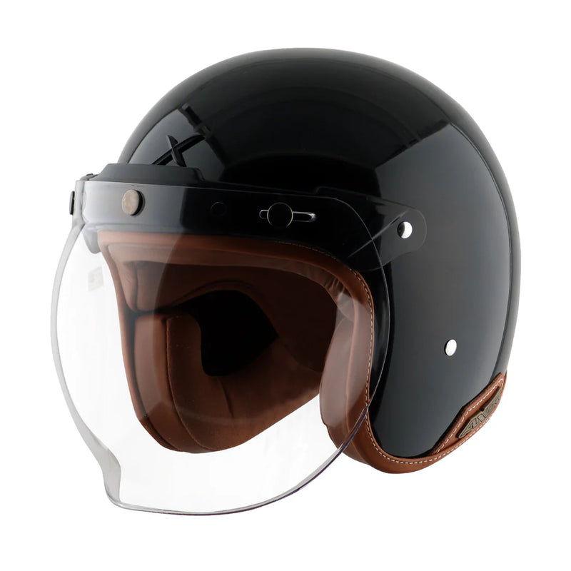 Axor Retro Jet Half Face Motorcycle Helmet