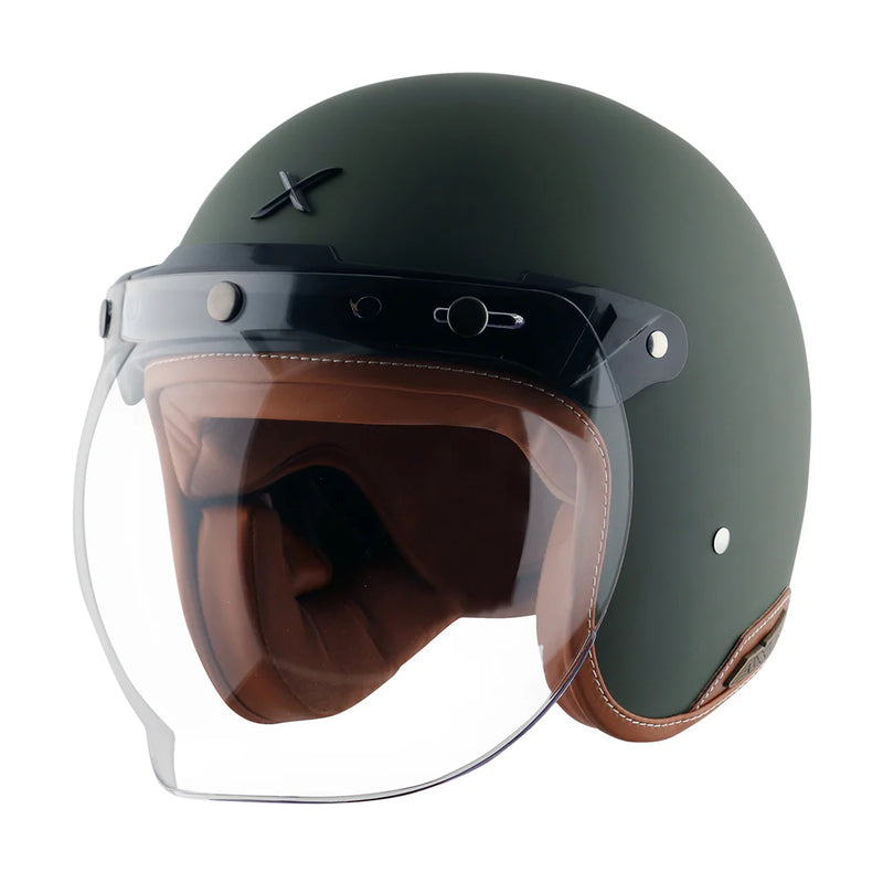 Axor Retro Jet Half Face Motorcycle Helmet