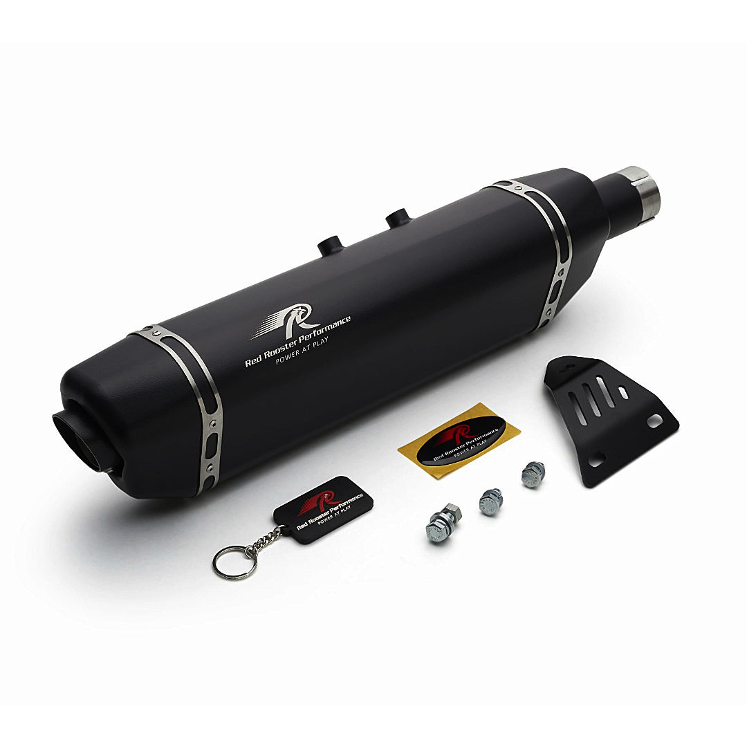 Redrooster Vertex Black Matte Exhaust For Royal Enfield Himalayan /Scram 411