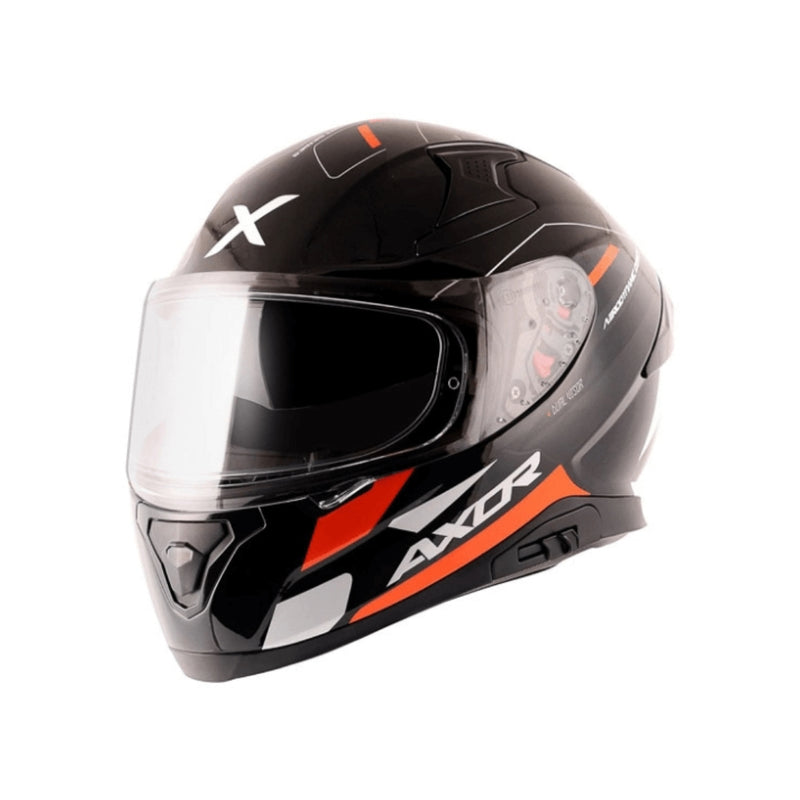 Axor Apex Turbine Gloss Black Orange Helmet