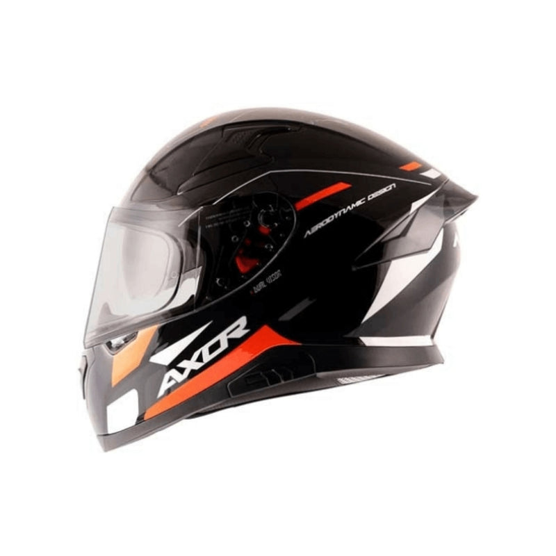 Axor Apex Turbine Gloss Black Orange Helmet