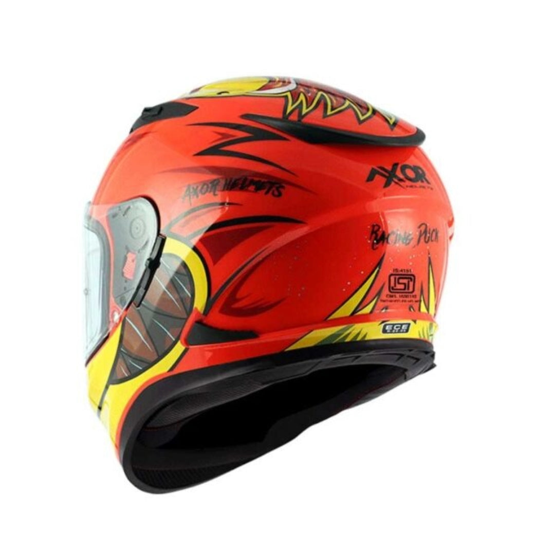 Axor Street Racing Duck Helmet ( Orange Yellow )