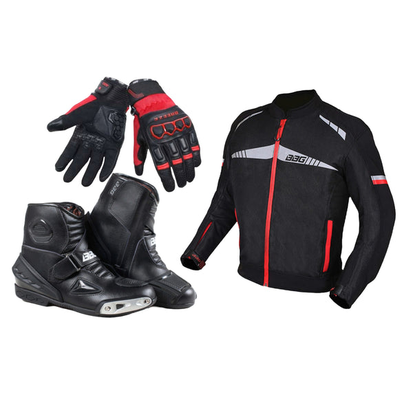 BBG Jacket /Boot/Glove Combo-Red