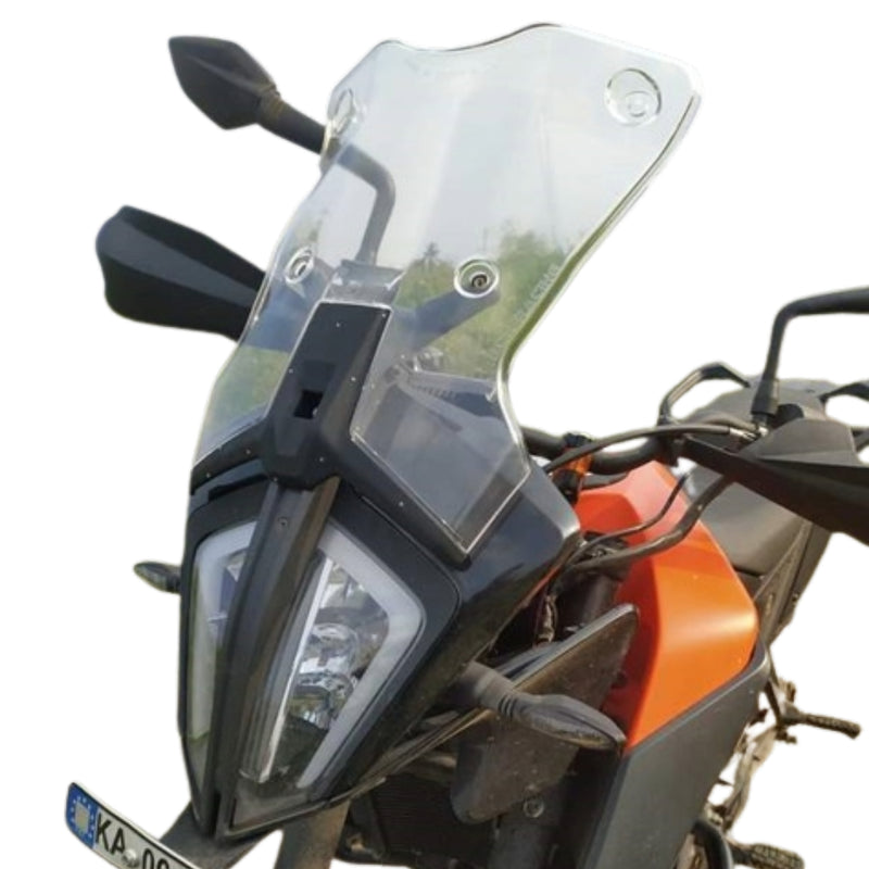 Carbon Racing V2 - KTM 390 Adventure Touring Windshield - Clear