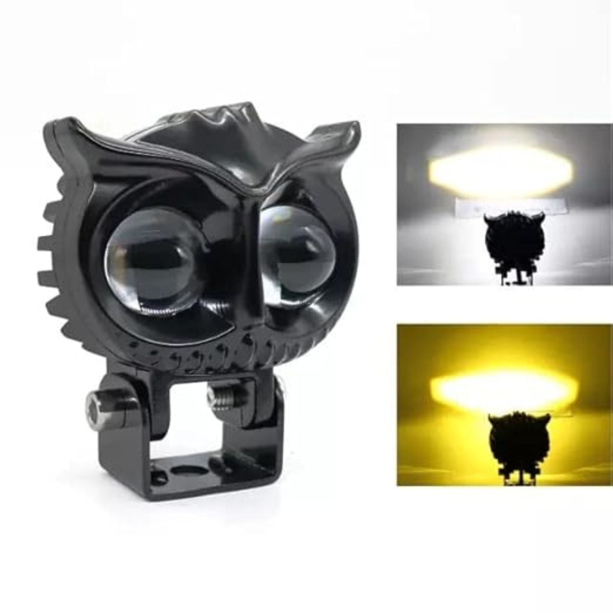 Hjg Fog Lamp 2 Led 40 W Owl 9-60v White/Yellow SINGLE PEICE