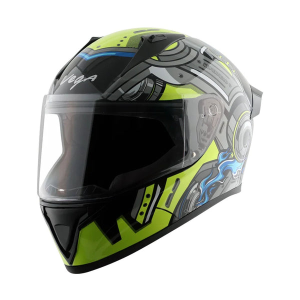 Helmet/Vega/BOLT DX SUPERHERO/BLACK NEON YELLOW/L