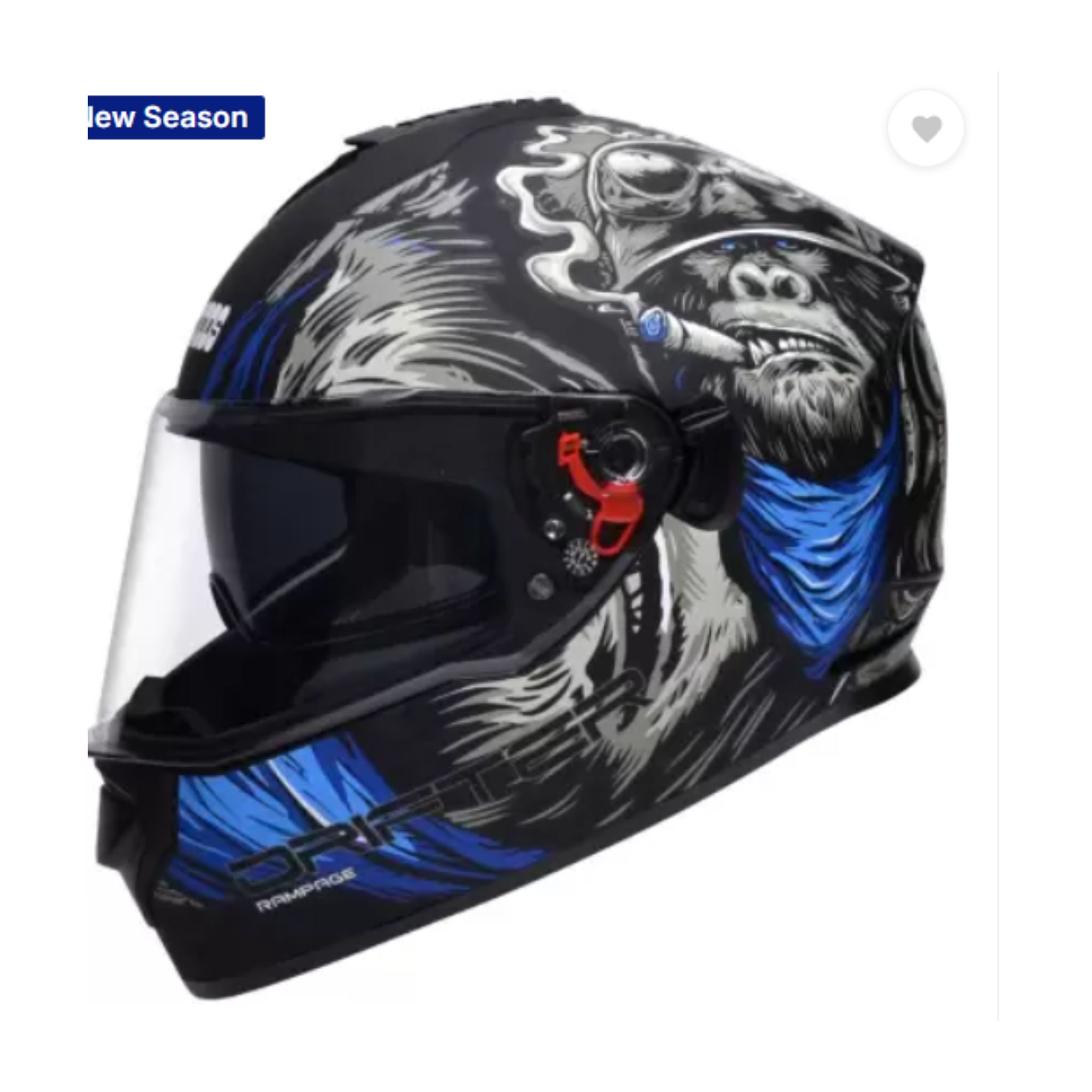 Studds Drifter D3 Black Grey N1 Blue