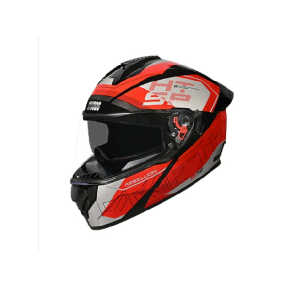 Helmet/Studds/DRIFTER D6 REBELLION/(W/SPOILER)/BLACK N2 RED/M   BALACLAVA FREE BSDDP