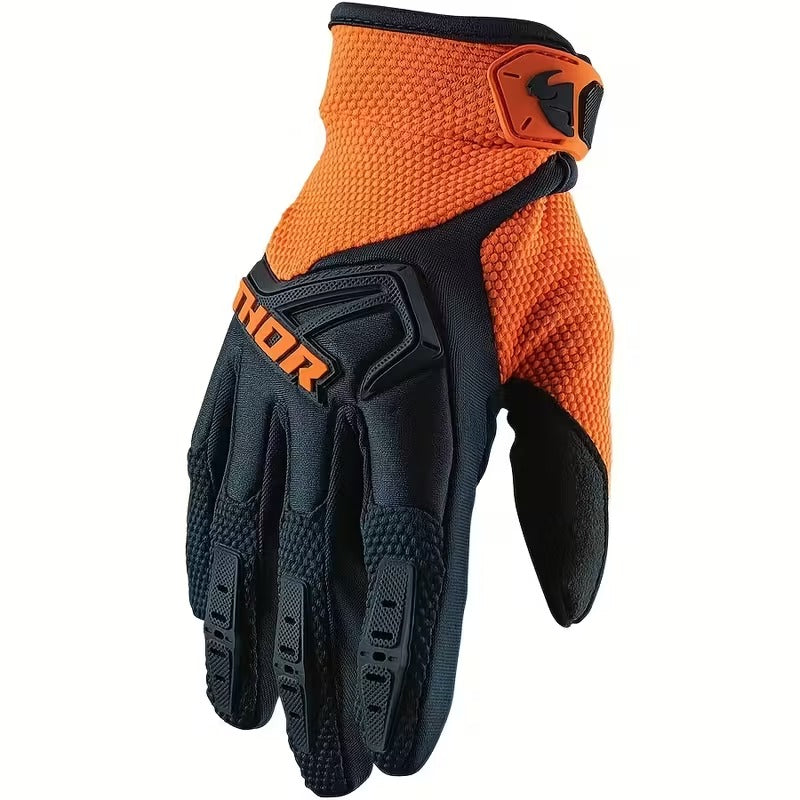 Thor S20 Spectrum Motorcycle Riding Gloves - Black/Orange