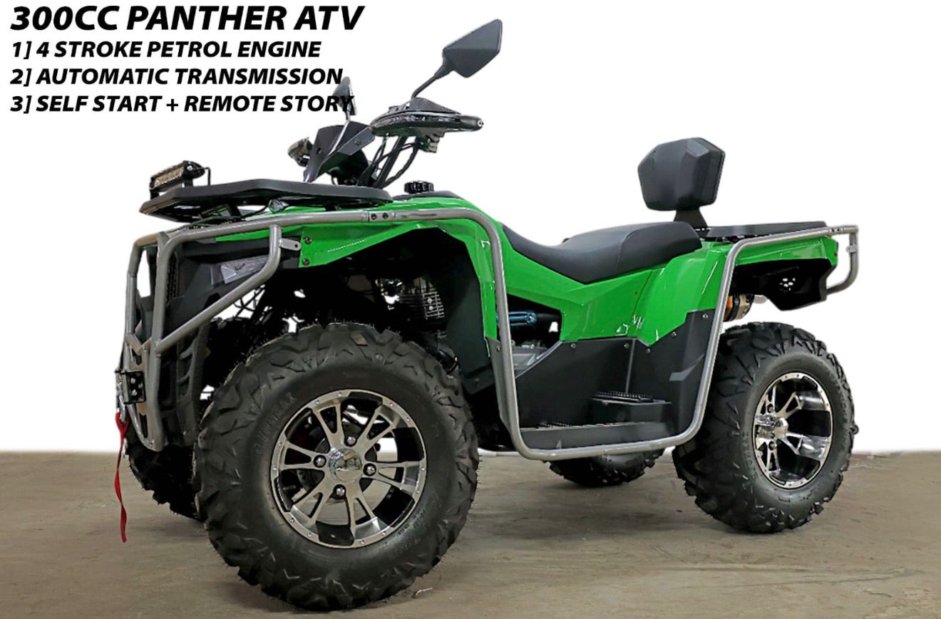 300CC Panther ATV Quad Bike | 4-Stroke Off-Road Petrol ATV with Electric Start & Winch