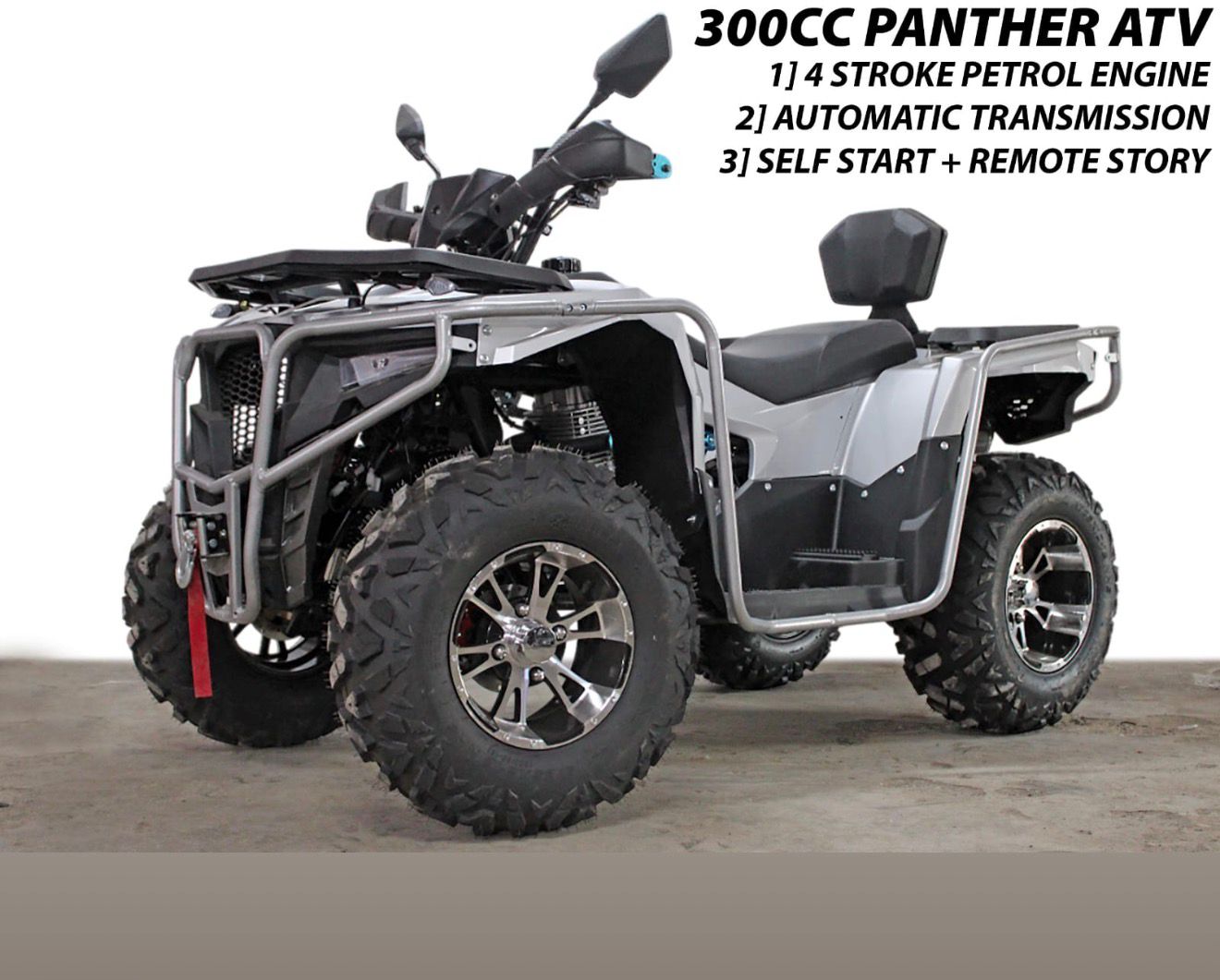 300CC Panther ATV Quad Bike | 4-Stroke Off-Road Petrol ATV with Electric Start & Winch