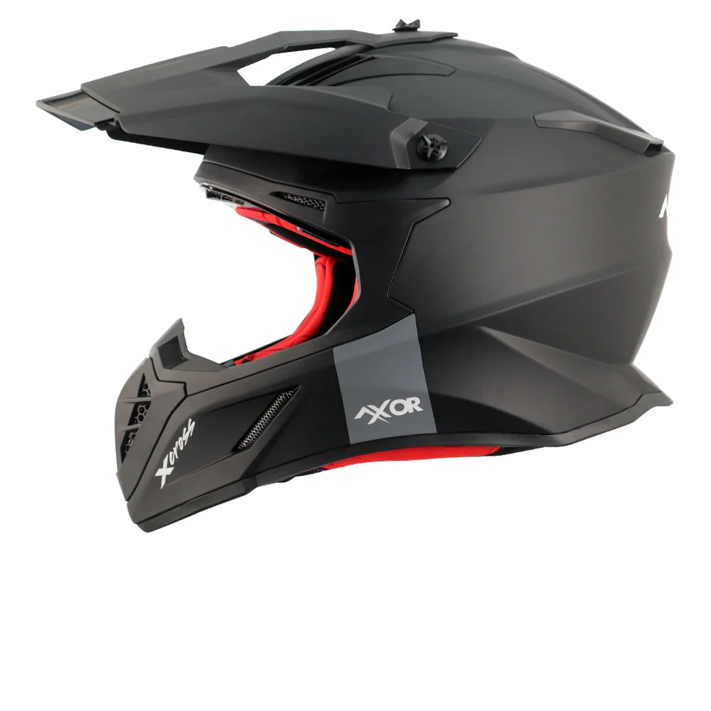 Axor X-cross Single Color Motorcycle Helmet