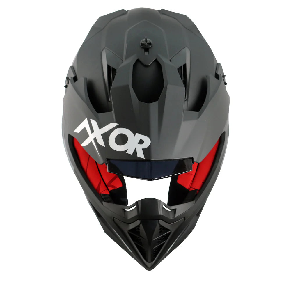 Axor X-cross Single Color Motorcycle Helmet