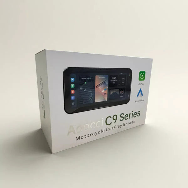 Aoocci C9 Max Motorcycle Front & Rear Camera with Wireless CarPlay with GPS & Anti-Theft