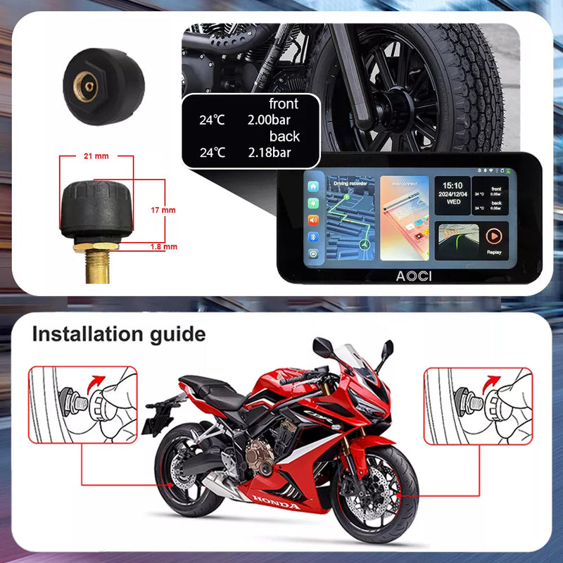 Aoocci C6 Pro All-in-One Motorcycle Dash Cam with GPS & Anti-Theft