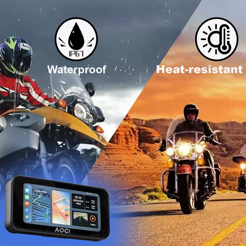 Aoocci C6 Pro All-in-One Motorcycle Dash Cam with GPS & Anti-Theft