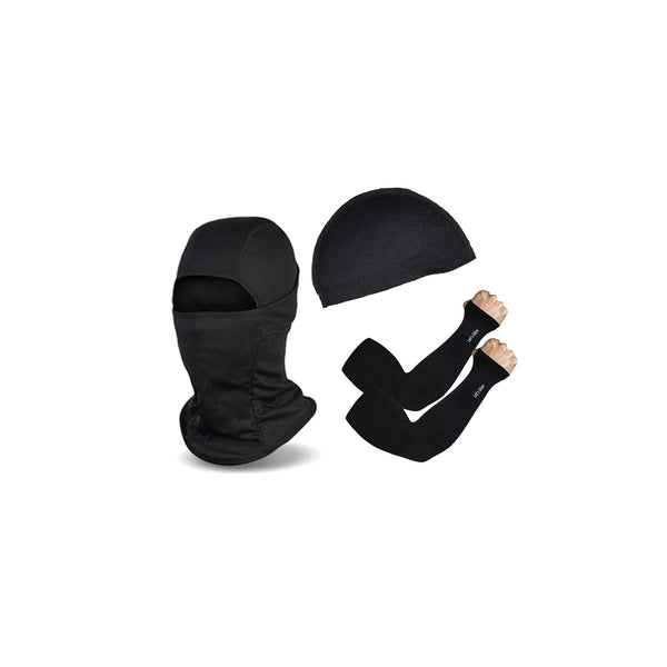 Balaclava, Skull cap & Arm Sleeve Combo Offer