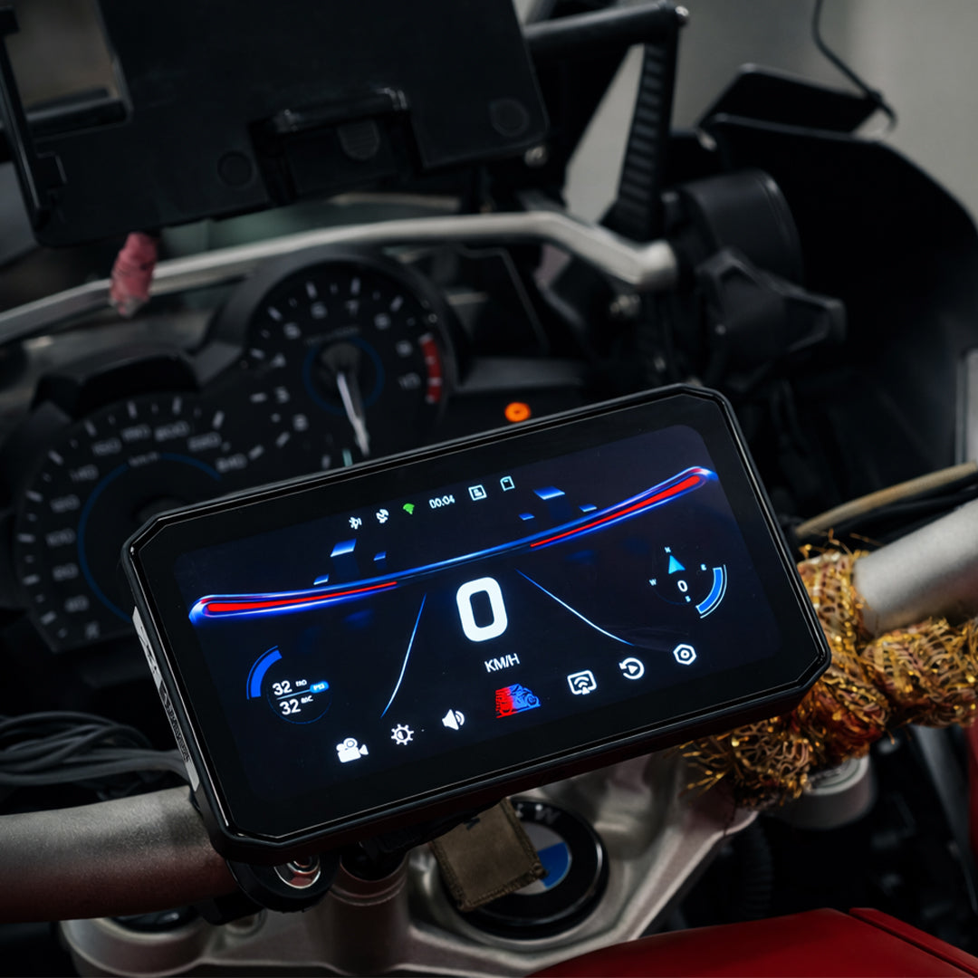 BIKE SPEC XPLAY Lite Motorcycle CarPlay Screen with TPMS | 6.25” Waterproof GPS Display