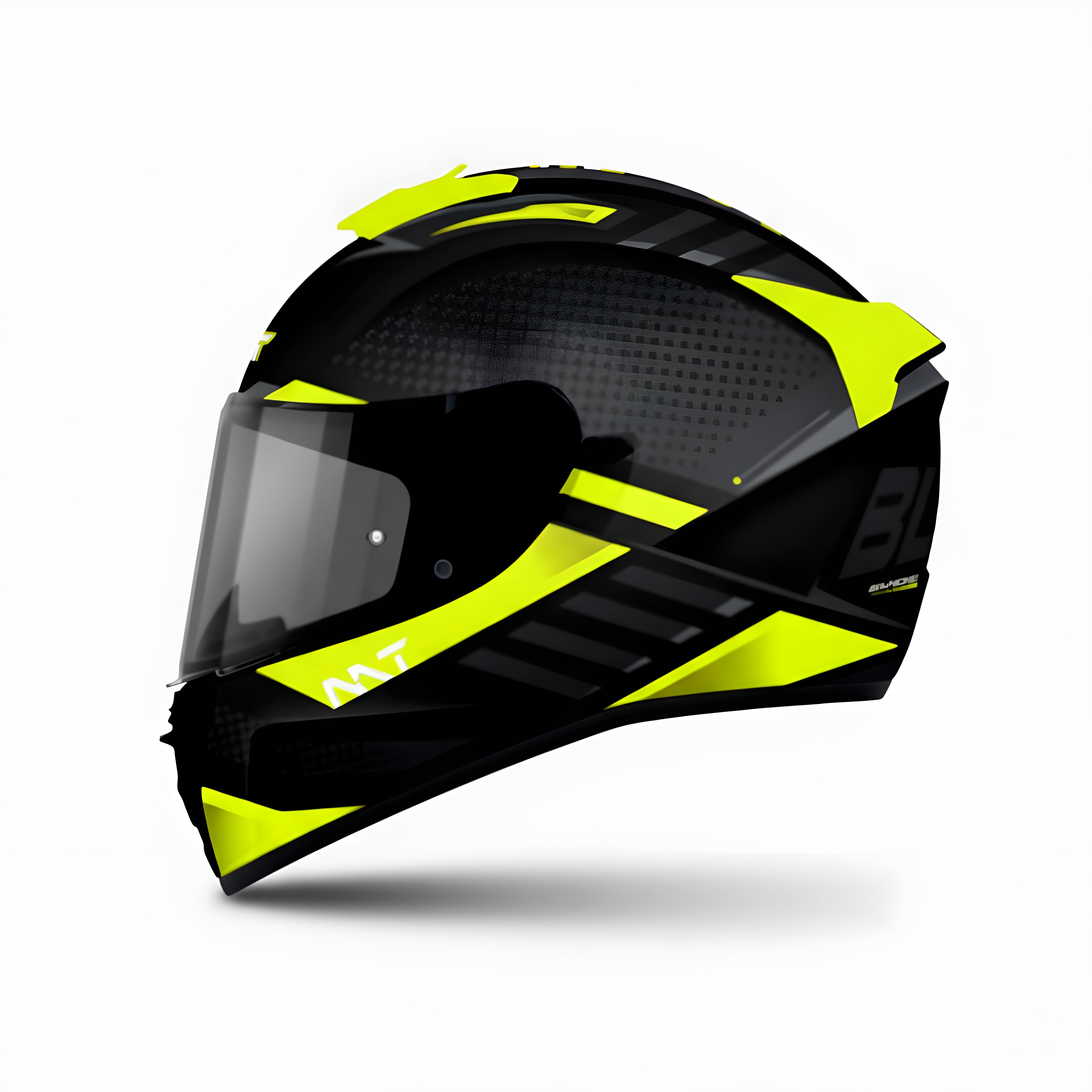 MT BLADE 2 SV RHAPSODY B3 FLUOR Motorcycle Full Face Helmet | B3 Gloss Black Neon