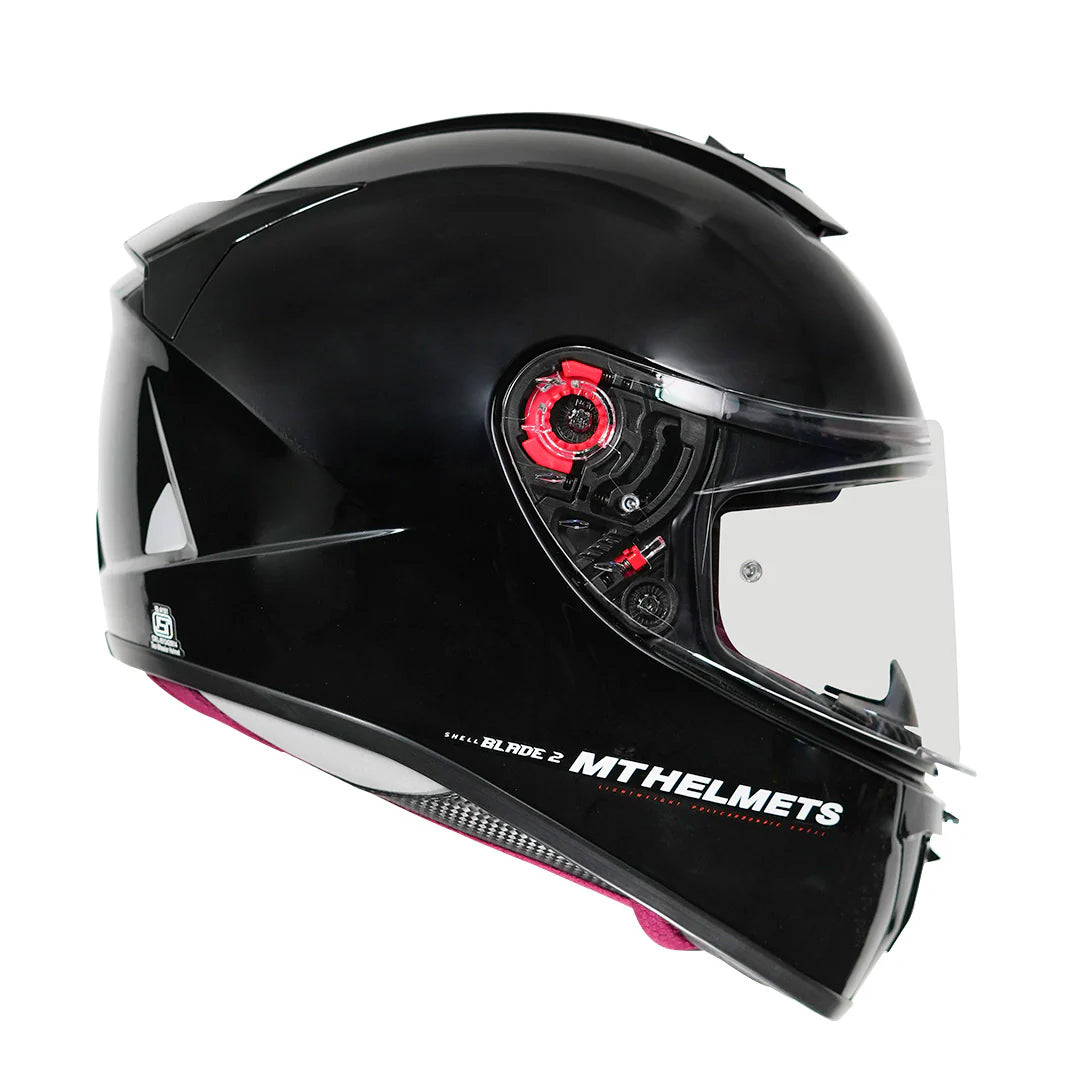 MT Blade 2SV A1 Solid Motorcycle Full Face Helmet | A1 Solid Gloss Black