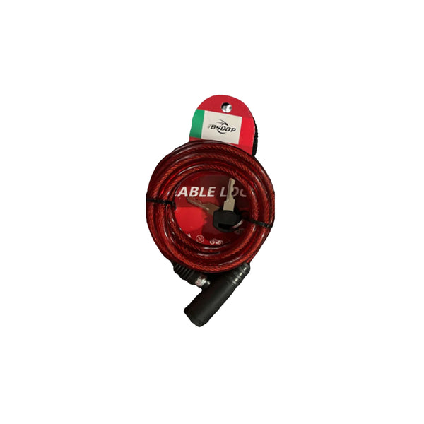 Motorcycle cable Lock Long-BSDDP-Red