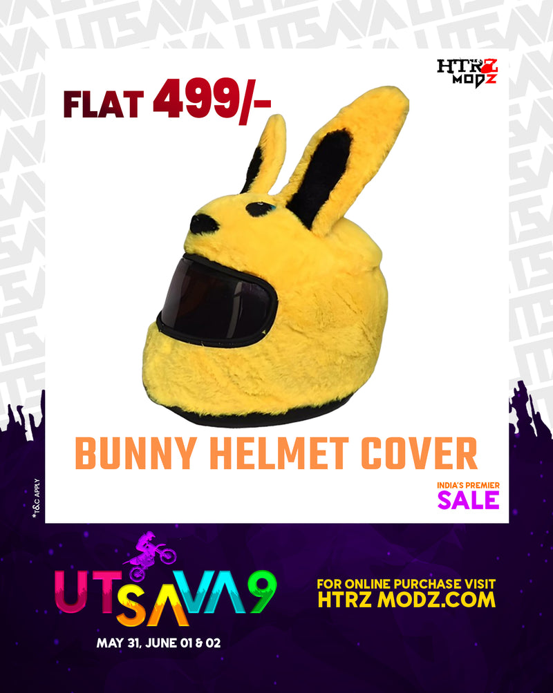 Bunny Helmet Cover