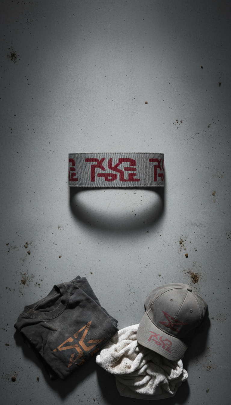 Steel Grey Stenciled Event Wristband