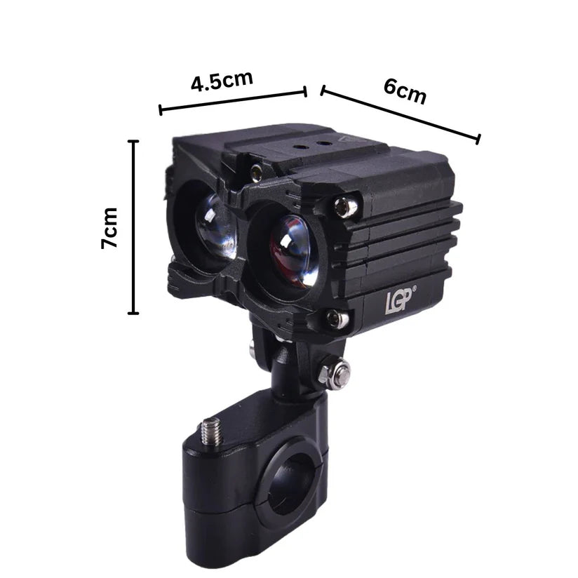 LGP Spotlight MK05 Dual Beam Motorcycle Auxiliary Light 80W 7000LM