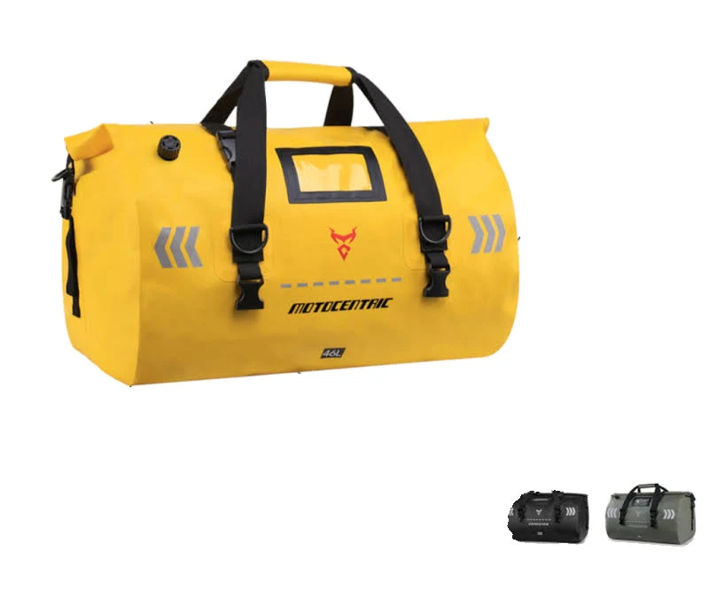 Moto Centric 66L yellow tail bag