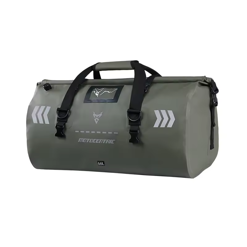 Moto Centric 66L green tail bag