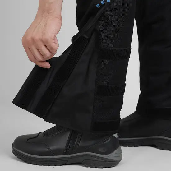 ROYAL ENFIELD TRIPPER MOTORCYCLE RIDING PANT - BLACK BLUE