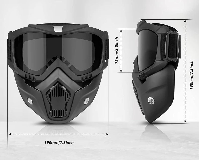 Premium Quality Riding Facemask with Goggles