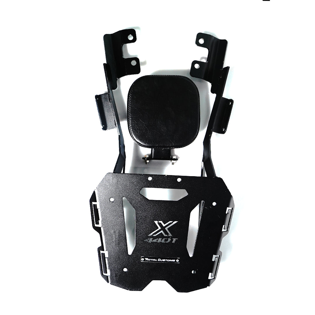 Royal Custom Backrest With Carrier Flat Type For Harley Davidson X440 T