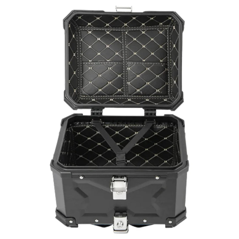 LGP X Type Universal Silver 45L Aluminum Top Box – Heavy-Duty Motorcycle Luggage