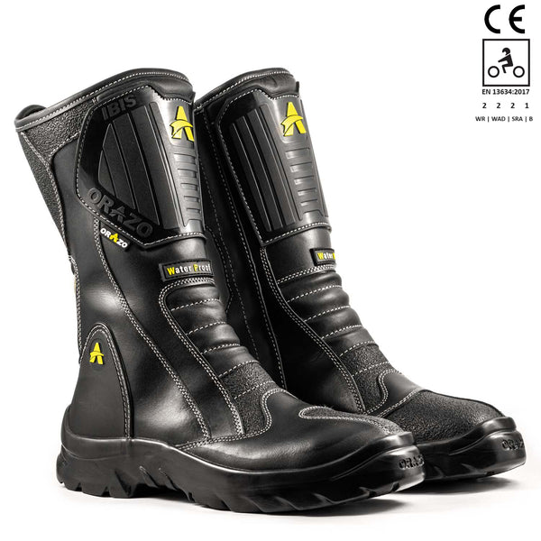 Orazo IBIS Sport-Zipper Motorcycle Riding Boots