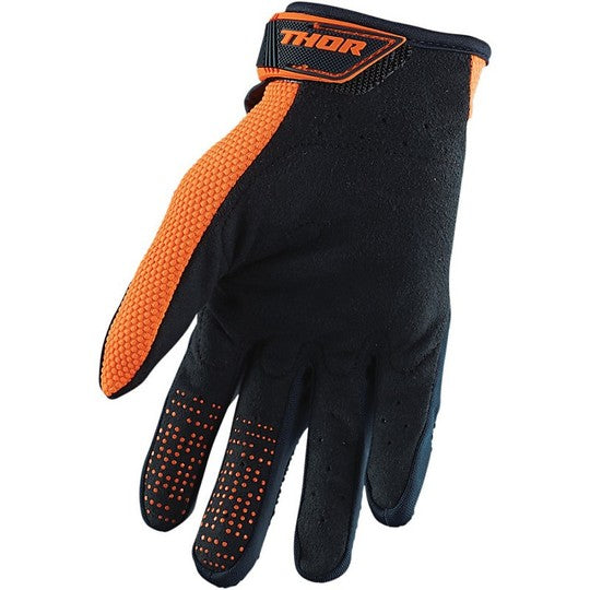 Thor S20 Spectrum Motorcycle Riding Gloves - Black/Orange