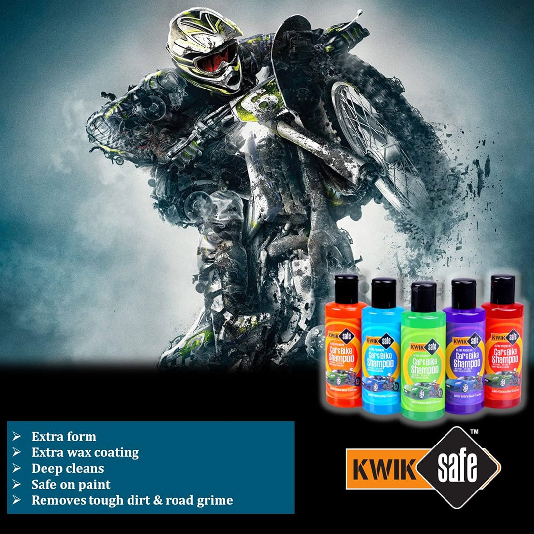 CAR & BIKE SHAMPOO PREMIUM EXTRA WAX COAT & EXTRA FORM, HIGHLY EFFECTIVE ON DUST AND GRIME PH NEUTRAL (200ml)