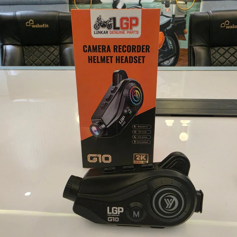 LGP G10 Bluetooth Camera Helmet Headset with 2K Action Camera