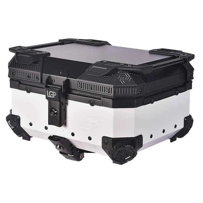 LGP Universal White and Black 25L Aluminum Top Box – Compact & Durable Motorcycle Storage (Copy)